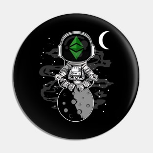 Astronaut ETH Ethereum Classic Coin To The Moon Crypto Token Cryptocurrency Wallet Birthday Gift For Men Women Kids Pin