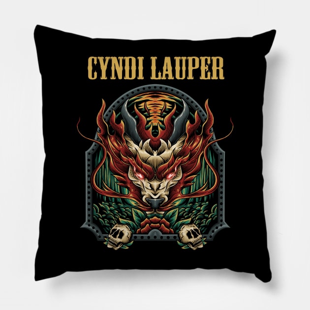 LAUPER AND THE CYNDI BAND Pillow by Roxy Khriegar Store