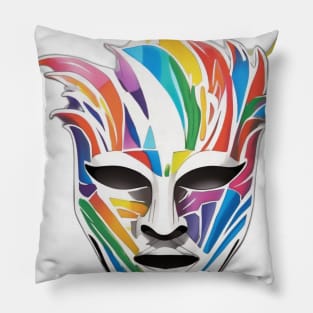 Mask Rainbow Shadow Silhouette Anime Style Collection No. 339 Pillow