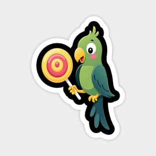 Green parrot Art Magnet