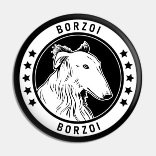 Borzoi Fan Gift Pin