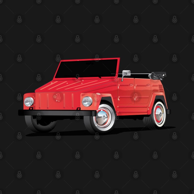 Red Thing Top Down by PauHanaDesign