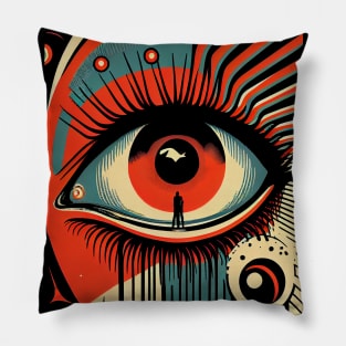 Dreamy Eye 2.0 by Faye Vasquez Pillow