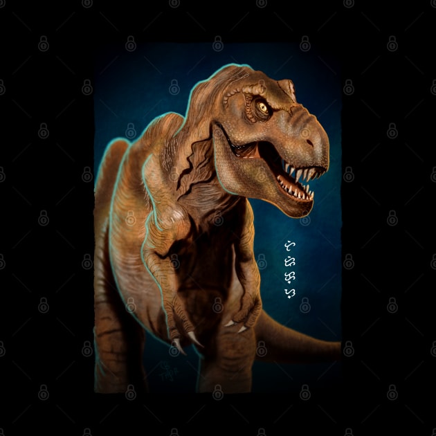 Tyrannosaurus rex - Black by Thor Reyes