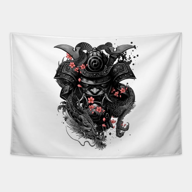 Samurai irezumi Tapestry by GTC_Design