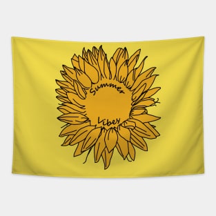 Summer Vibes Sunflower Tapestry