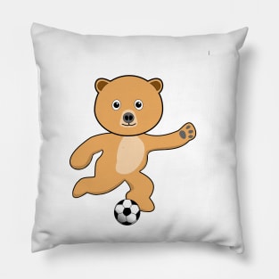 Bear and Soccer Pillow