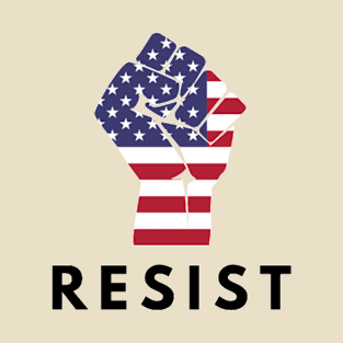 Resist Fist USA Flag T-Shirt