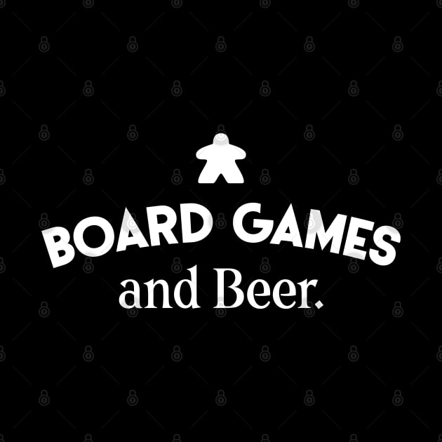 Board Games and Beer - Board Game Meeple Addict by pixeptional