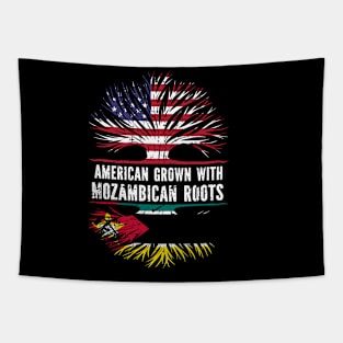 American Grown with Mozambican Roots USA Flag Tapestry