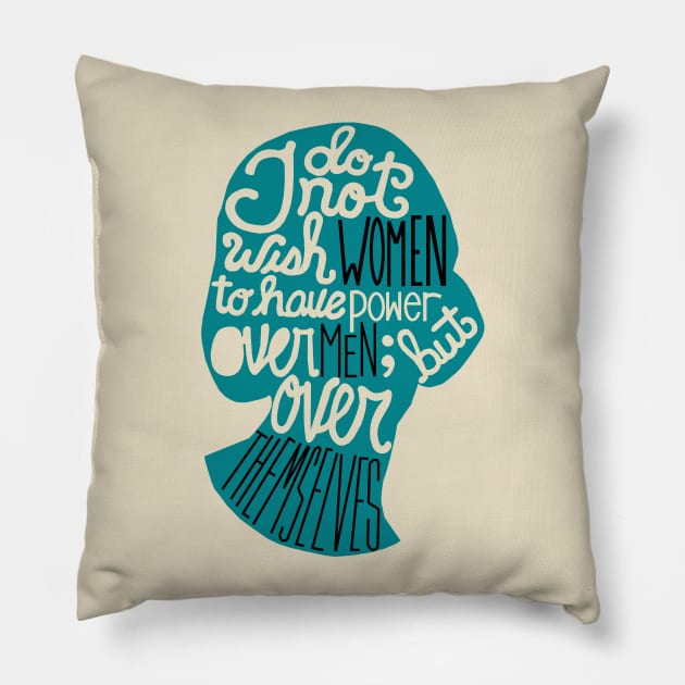 Literary Marvels-Mary Shelly Pillow by galetea