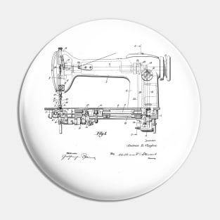 Sewing machine patent drawing Pin