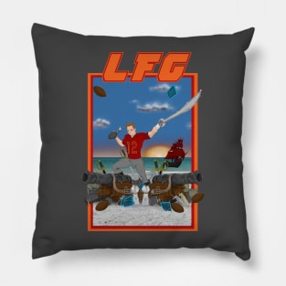 Bucs LFG orange Pillow