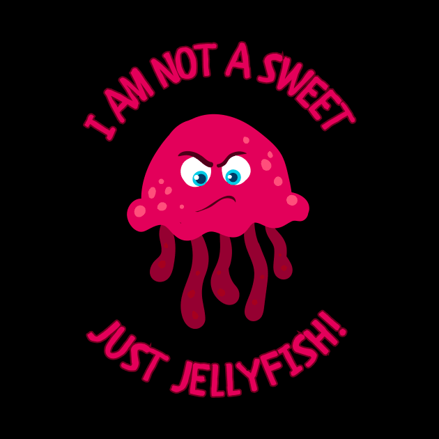 Am I Not A Sweet Jellyfish? Mauve Stinger Jellyfish Design Gift Ideas Evergreen by 3dozecreations