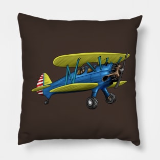 Boeing Stearman Radial Aircraft Pillow