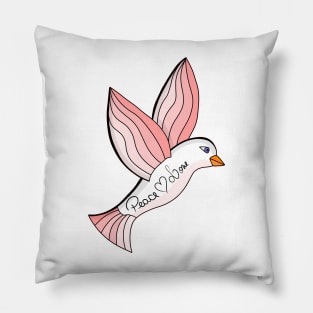 Marvelous Peace and Love Dove Pillow