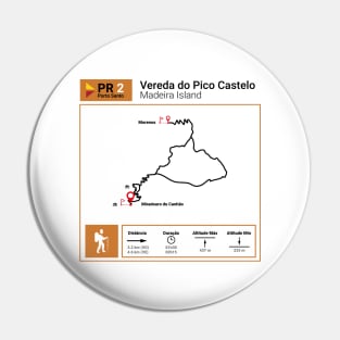 Madeira Island PS PR2 VEREDA DO PICO CASTELO trail map Pin