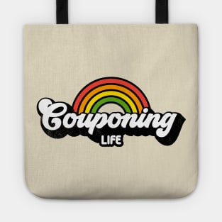 Groovy Rainbow Couponing Life Tote