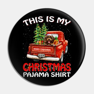 This Is My Christmas Pajama Shirt Cockapoo Truck Tree Pin