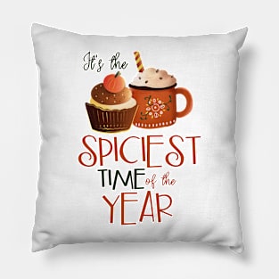 It's the Spiciest Time of the Year Pumpkin Cupcake Hot Cocoa Pillow