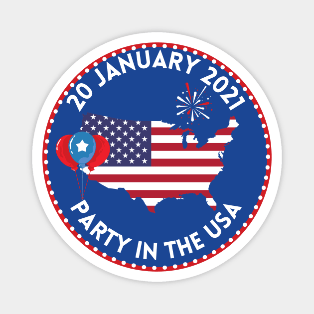 20 January Inauguration USA Presidential Inauguration Magnet by A.P.