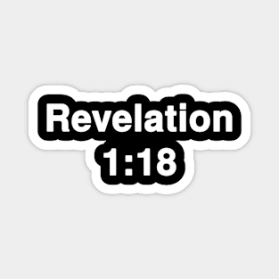 Revelation 1:18  Typography Magnet