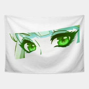 Anime Eyes (green) Tapestry