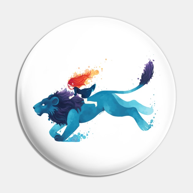 Lion Rider Pin by Freeminds