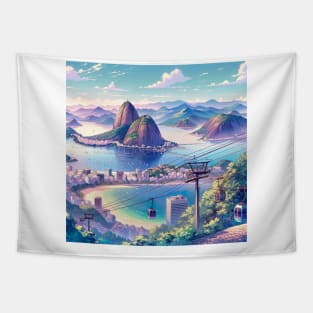 Rio de Janeiro Pão de Açúcar Illustration Tapestry