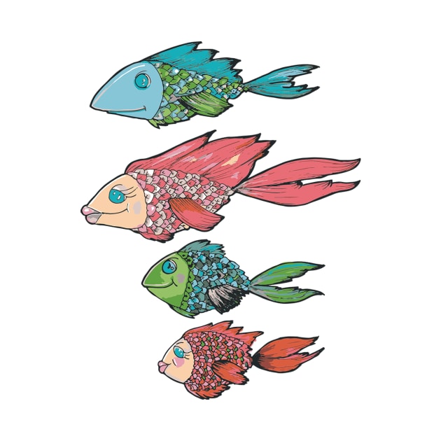 Fish Family! by Inlo