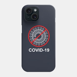 Covid-19 White Color Phone Case