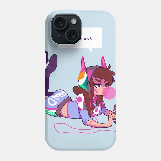 D.VA - PWND Phone Case by tabrakadabra