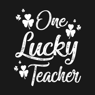 st patricks day one lucky teacher T-Shirt