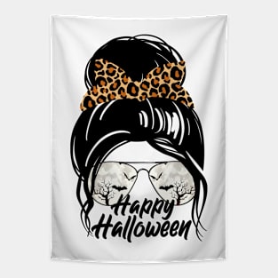 Halloween Leopard Mom Costume Happy Halloween 2021 Halloween Scary And Horror Funny Halloween Day Tapestry