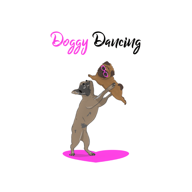 Doggy dancing, pugs dancing by Happyoninside