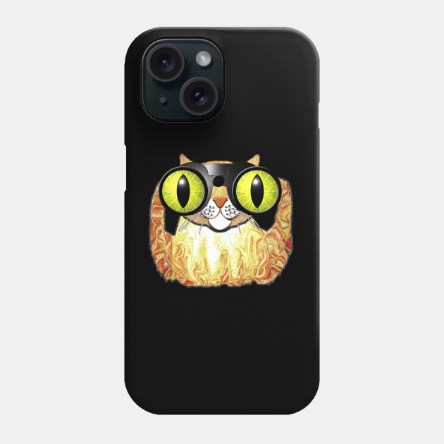 Cat Spy Phone Case by velhur