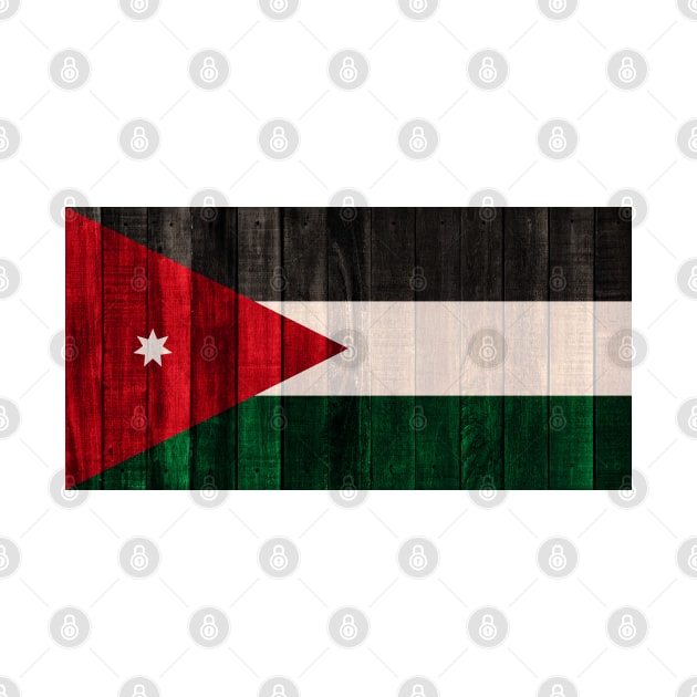 Flag of Jordan - Wood by DrPen