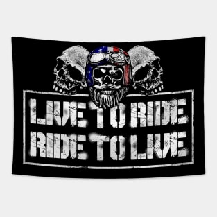 Ride To Live Tapestry