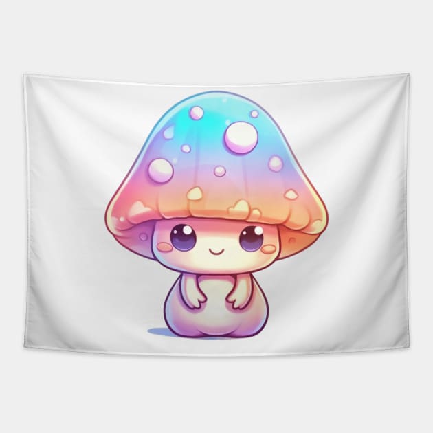 Cute Psychedelic Mushroom Tapestry by HMMR-design