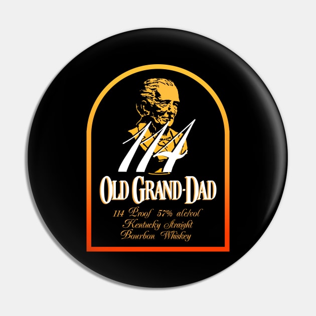 Old Grand-Dad 114 Bourbon Tee (Double Sided) Pin by Recondo76