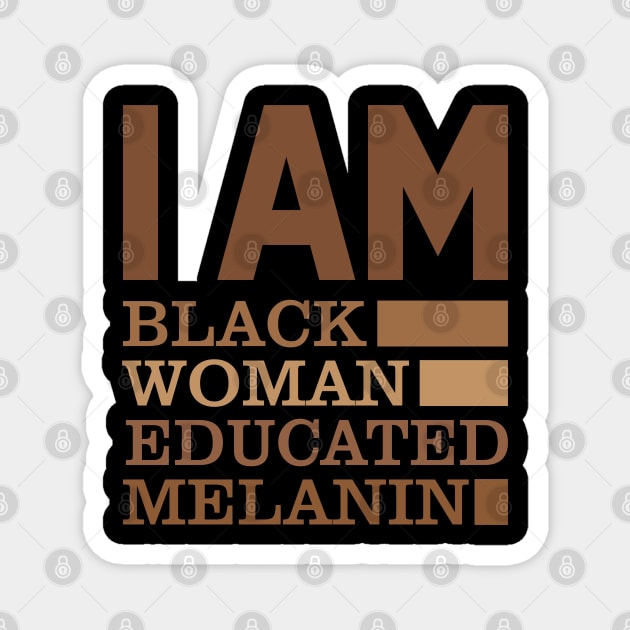 Black Women Magnet by WiZ Collections