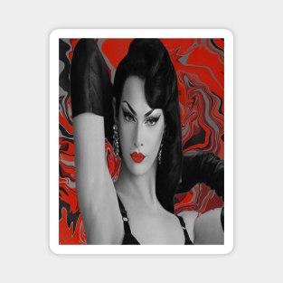 Violet Chachki trippy Halloween design 2 Magnet