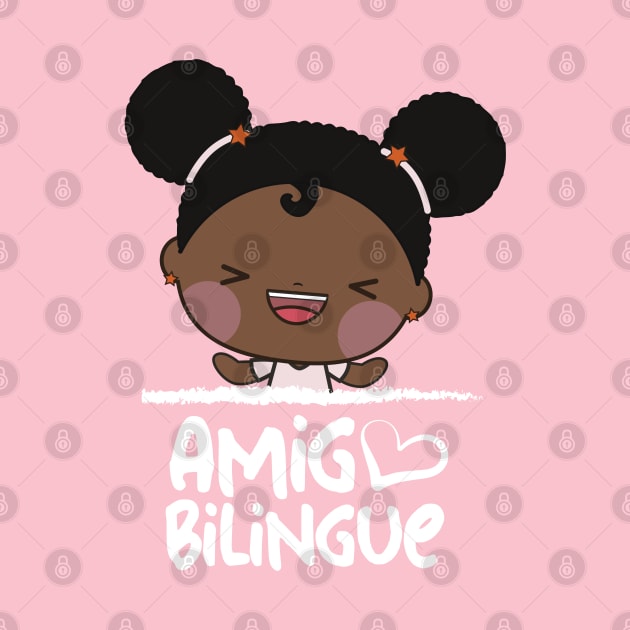 Amigo Bilingue Lola - Afro latina happy girl. by AmigoBilingue