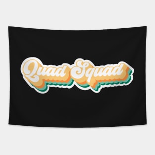 Quad Squad Groovy 70s Vibes Skater Tapestry