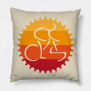 Cyclist Cycling Design Pillow