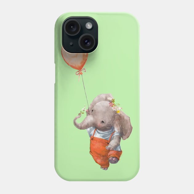 Elephant Love 3 Phone Case by EveFarb