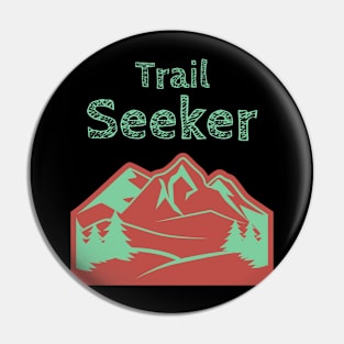 Trail Seeker Mountain Trekking Pin