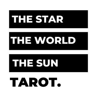 The Star, The World, The Sun, Tarot. T-Shirt