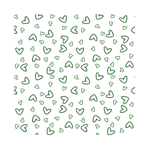 Green Hearts Pattern by gusstvaraonica