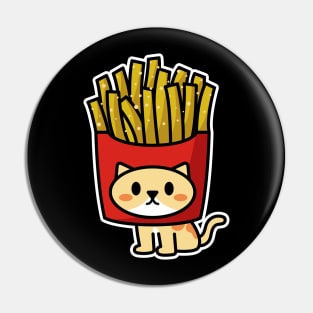 French Fries Cat Pin